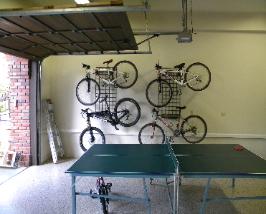 wall organizer for bikes