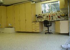 after custom garage storage installation